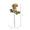 Light Brown Autumn French Rose Artificial Stem, 3ct.